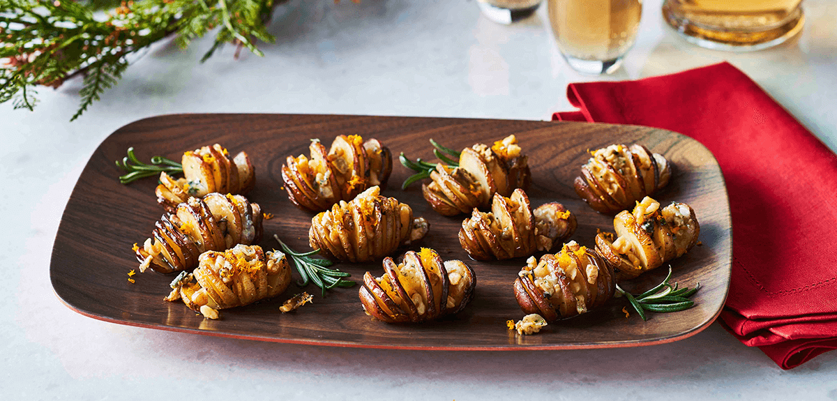 Little Holiday Hasselback Potatoes