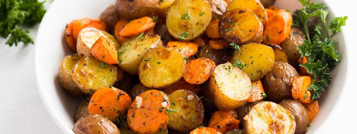 Roasted Potatoes and Carrots