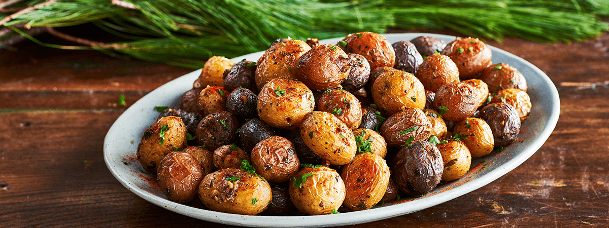 Perfect Garlic Roasted Little Potatoes