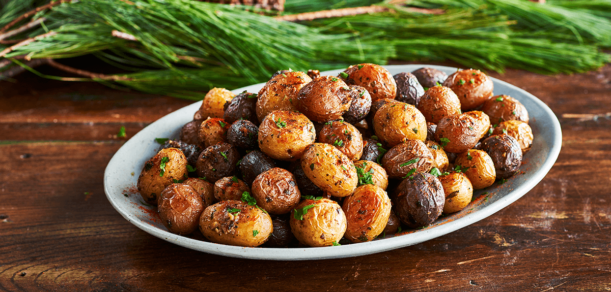 Perfect Garlic Roasted Little Potatoes