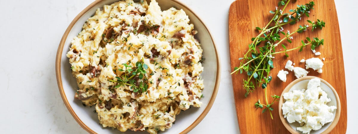 Goat Cheese and Thyme Mashed Potatoes