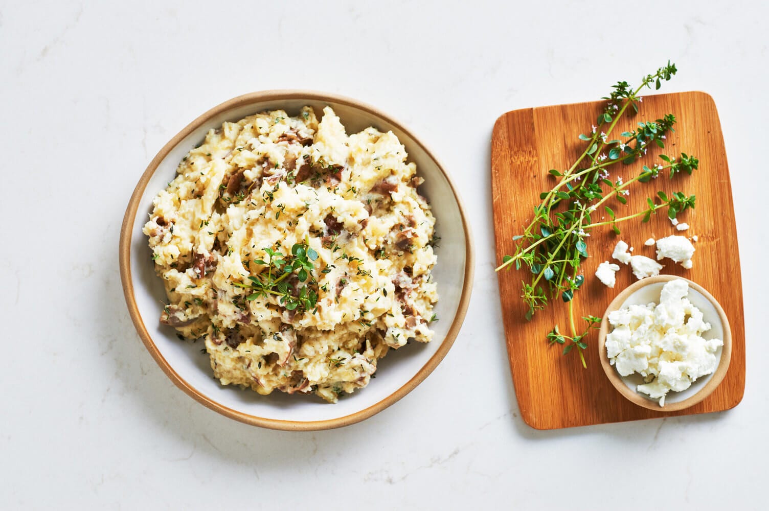 Goat Cheese and Thyme Mashed Potatoes