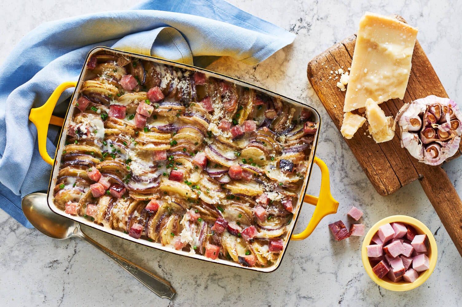 Ham and Parmesan Scalloped Potatoes