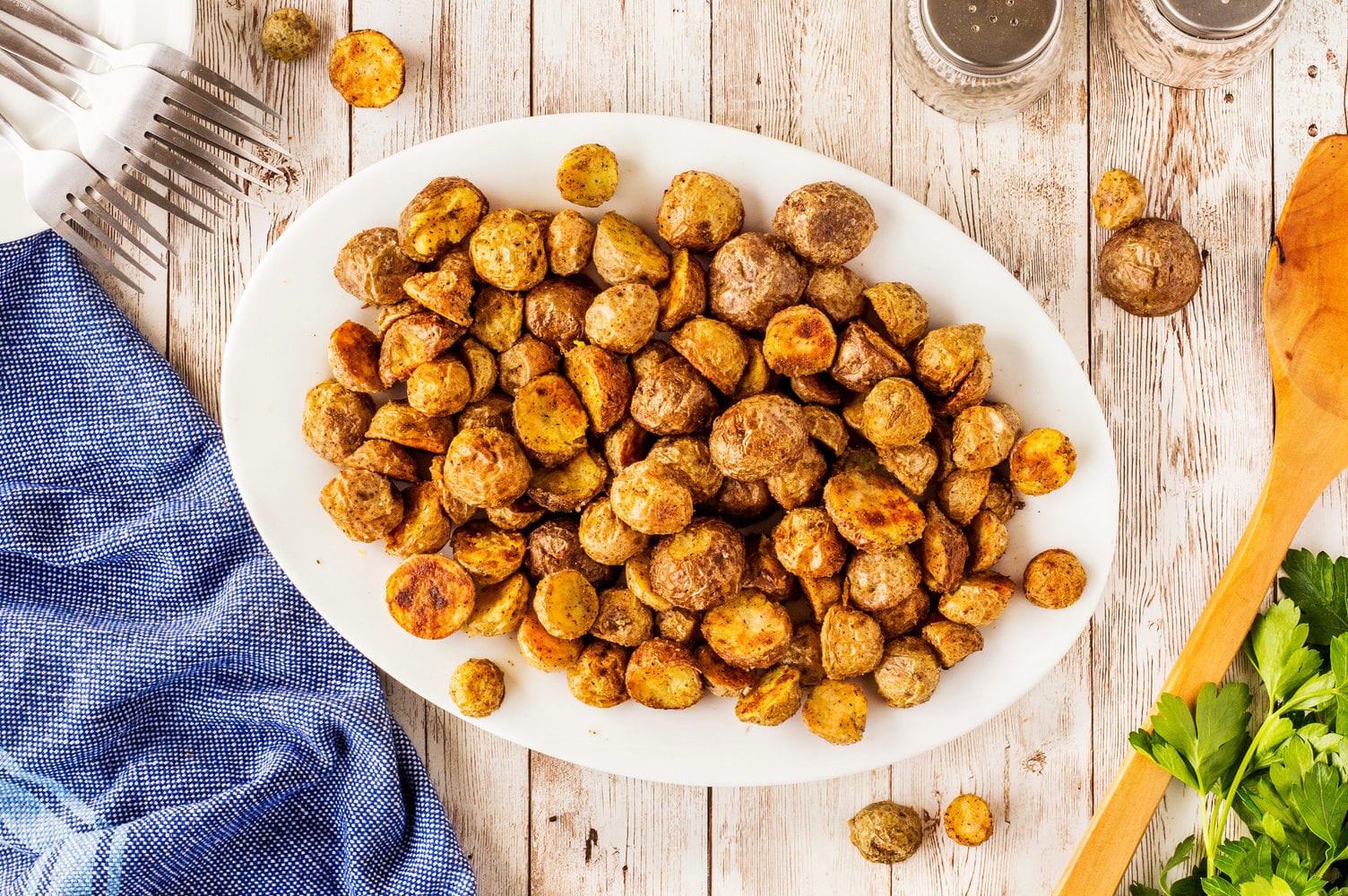 Extra Crispy Roasted Little Potatoes