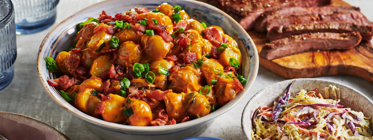 Fully Loaded Slow Cooker Potatoes