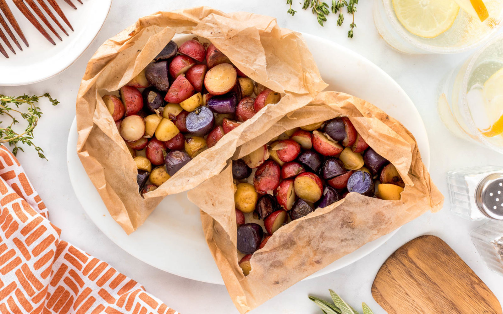 Little Potatoes en Papillote