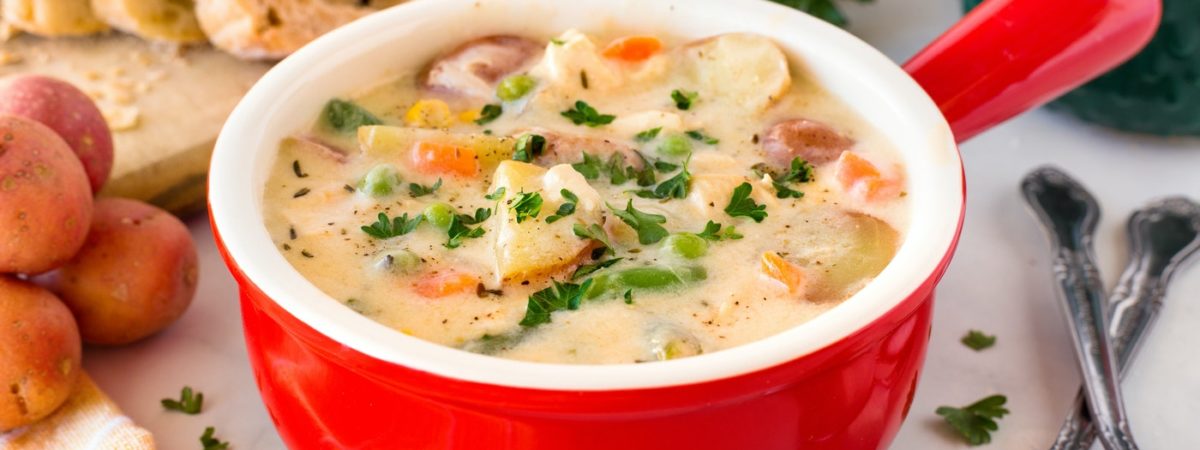 Cheesy Chicken and Potato Soup