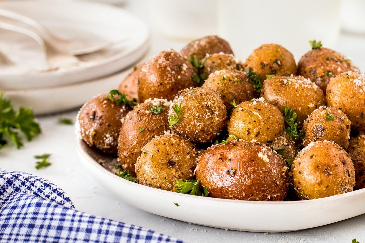 Garlic Herb Smoked Potatoes